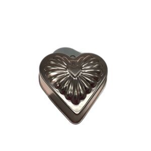 Copper Heart Jello Cake Mold Kitchen Wall Hanging Decor 7 Inches Vintage MCM